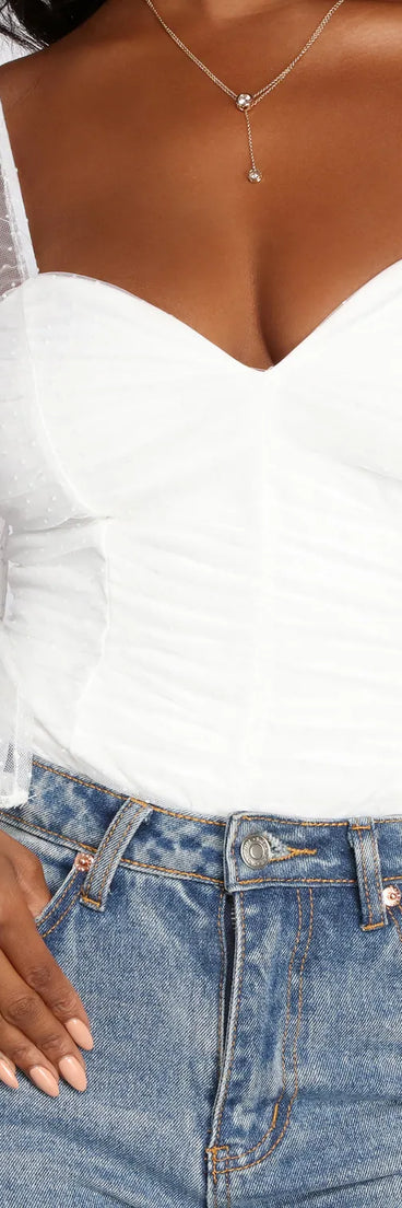 Polka Dot Passion Mesh Bodysuit