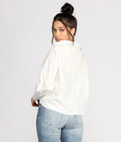 Wrap Front Poplin Top