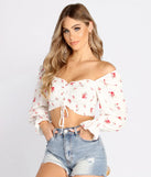 Drawn to Florals Crop Top