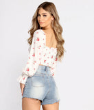 Drawn to Florals Crop Top