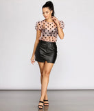 Spot On Polka Dot Organza Sleeve Bodysuit