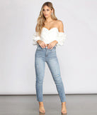 Sweet Like Me Puff Sleeve Crop Top