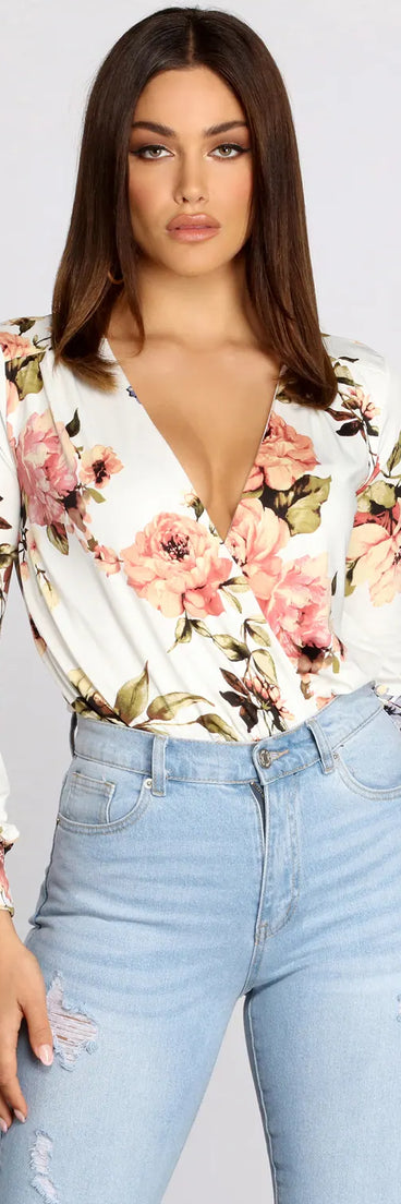 Floral Head Over Heels Bodysuit