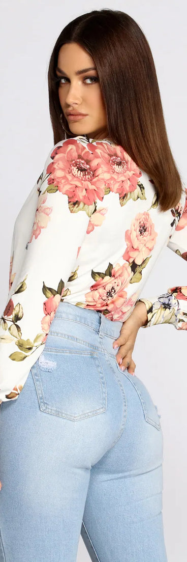 Floral Head Over Heels Bodysuit