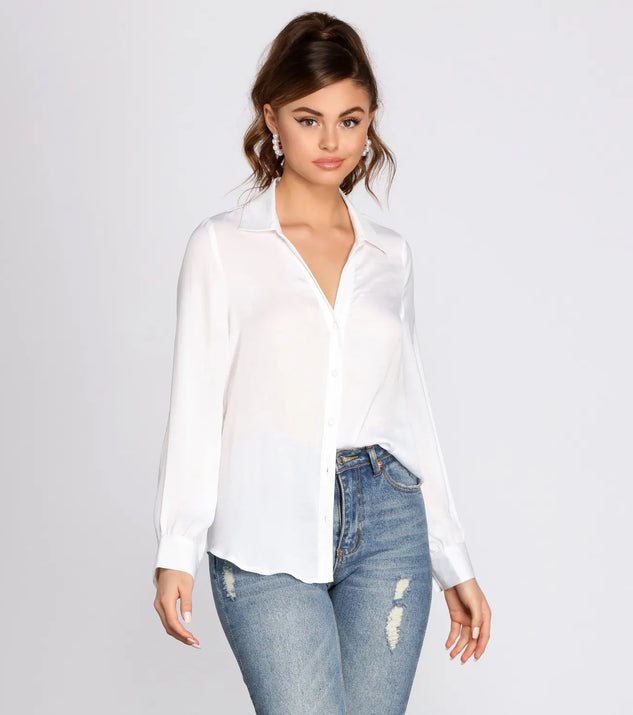 Classic Vibe Button Up Blouse