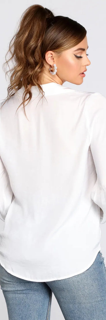 Classic Vibe Button Up Blouse