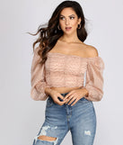 Spot Ya Polka Dot Ruched Crop Top