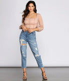Spot Ya Polka Dot Ruched Crop Top