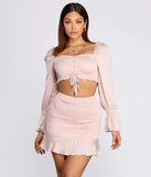 Met Your Match Smocked Crop Top