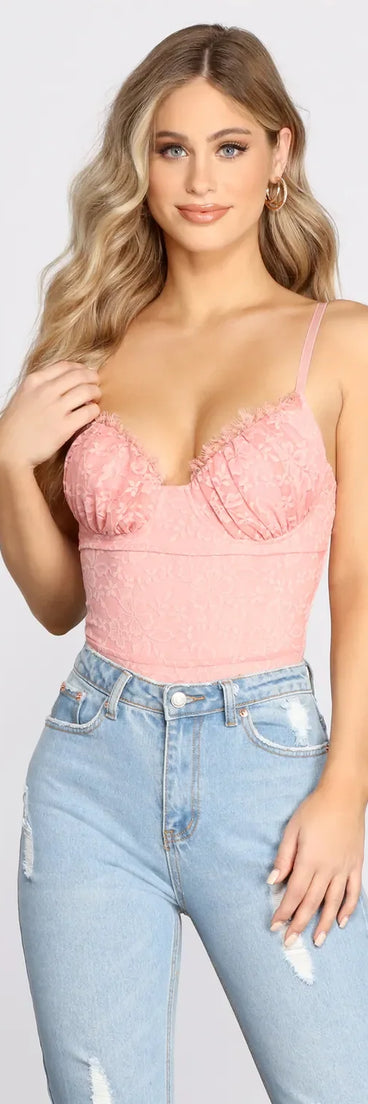 Lace Darling Sweetheart Bodysuit