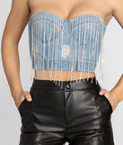 Flashy In Fringe Bustier