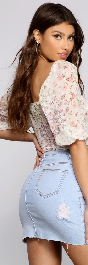 Pretty Blossoms Crop Top
