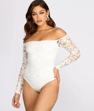 Lover Of Lace Off The Shoulder Bodysuit