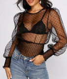 Chic And Sheer Puff Sleeve Top