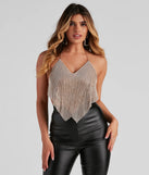 Luxe Life Chainmail Crop Top