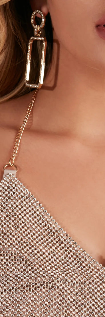 Luxe Life Chainmail Crop Top