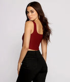 Hook and Eye Corset Crop Top