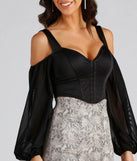 Feelin' Luxe Satin Corset Crop Top