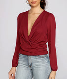 Moment of Luxe Chiffon Surplice Top