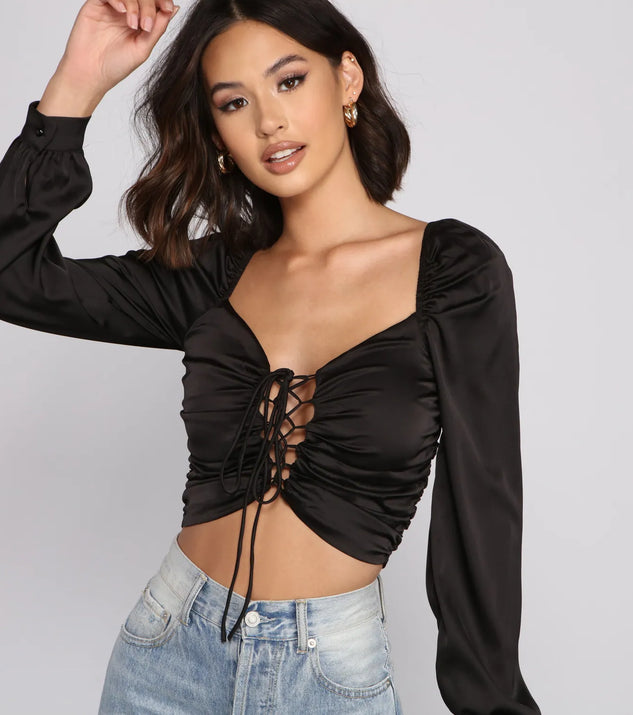 Sleek And Chic Vibes Crop Top