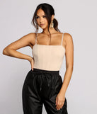 So Chic Corset Sleeveless Top