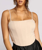 So Chic Corset Sleeveless Top