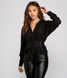 Chic And Sheer Chiffon Blouse