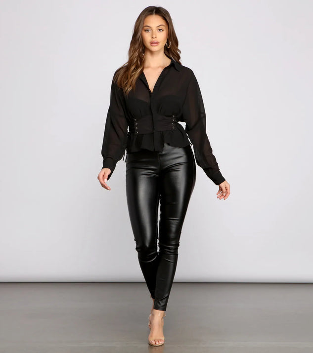 Chic And Sheer Chiffon Blouse | Windsor