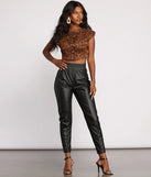Bold and Fierce Leopard Print Crop Top