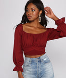 Tie Waist Off The Shoulder Crop Top