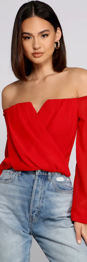Sophisticated In Chiffon Strapless Top