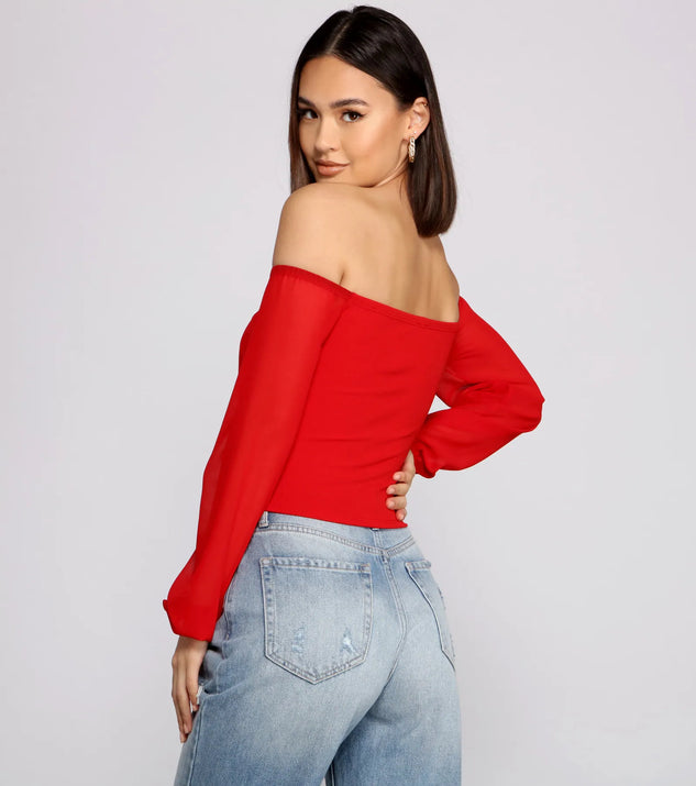 Sophisticated In Chiffon Strapless Top Windsor