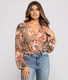 Sweet And Stylish Floral Bodysuit