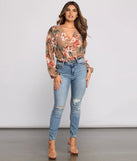 Sweet And Stylish Floral Bodysuit