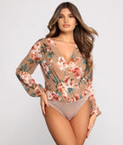 Sweet And Stylish Floral Bodysuit