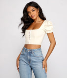 Up A Notch Hook and Eye Corset Top