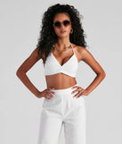 Whisked Away Halter Crop Top