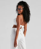 Whisked Away Halter Crop Top