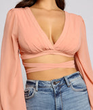 Stunning Strappy Chiffon Crop Top