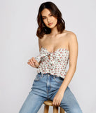 Pop Of Florals Peplum Top