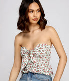 Pop Of Florals Peplum Top