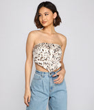 Wild At Heart Leopard Print Scarf Top