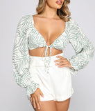 Dreamy Vacay Vibes Tie-Front Top