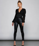 Public Affair Peplum Corset Top