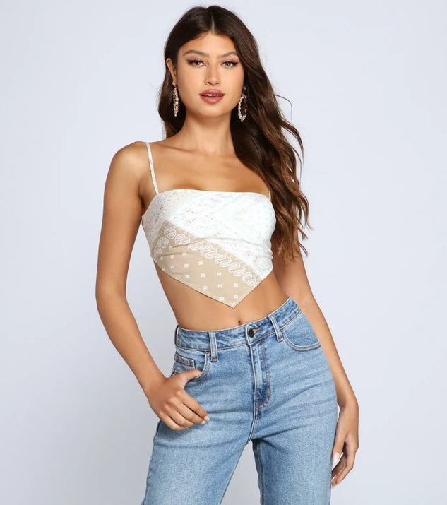 Effortless Vibes Scarf Top | Windsor Effortless Vibes Scarf Top | Windsor