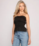 Stylishly Smocked Tube Top