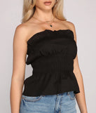 Stylishly Smocked Tube Top