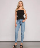 Stylishly Smocked Tube Top