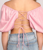 Trendy Stunner Puff Sleeve Crop Top