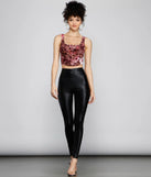 Floral Fusion Burnout Velvet Corset